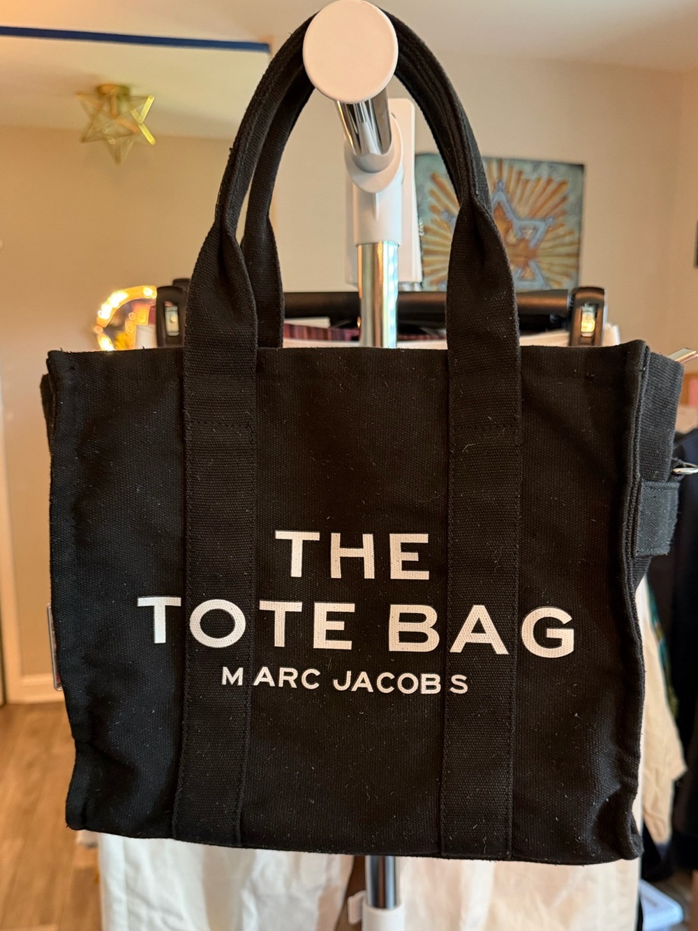 Marc Jacobs Black Canvas 'The Tote Bag' Shopper